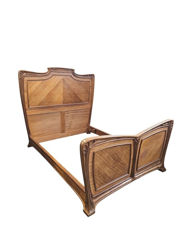 Louis Majorelle Lit Art Nouveau "Moulurations Ornées"-photo-5