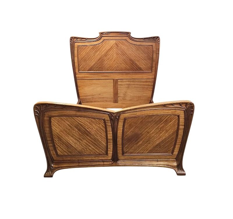 Louis Majorelle Lit Art Nouveau "Moulurations Ornées"