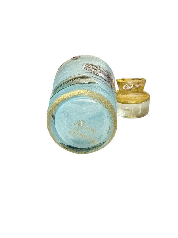 Daum Nancy Flacon Art Nouveau "Nénuphars"-photo-4