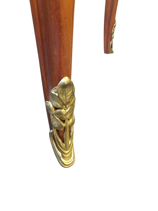 Louis Majorelle Art Nouveau Flat Desk "with Clovers"-photo-1