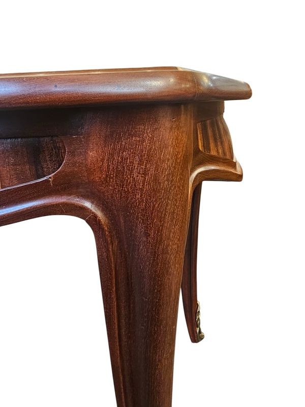 Louis Majorelle Art Nouveau Flat Desk "with Clovers"-photo-2