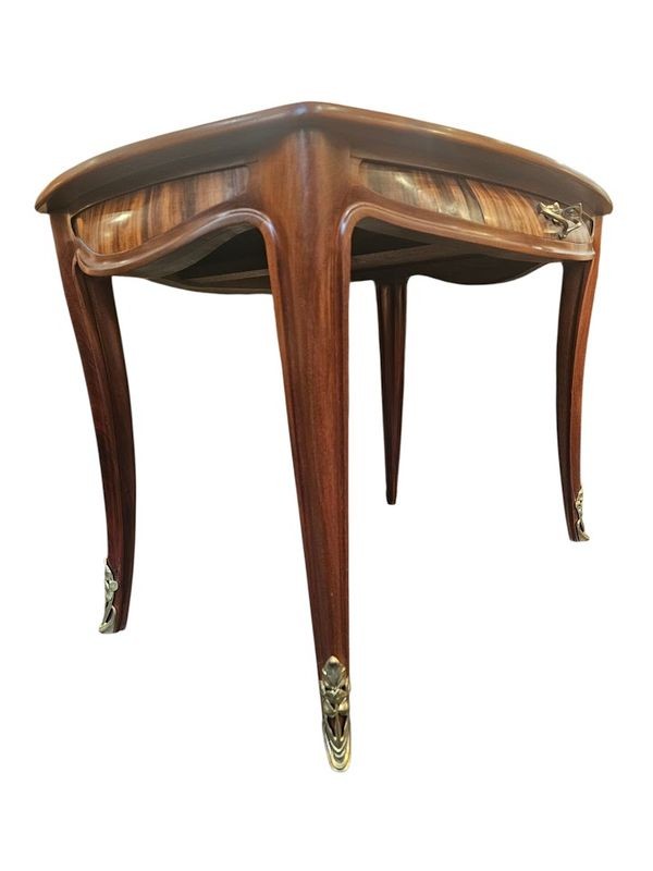 Louis Majorelle Art Nouveau Flat Desk "with Clovers"-photo-6