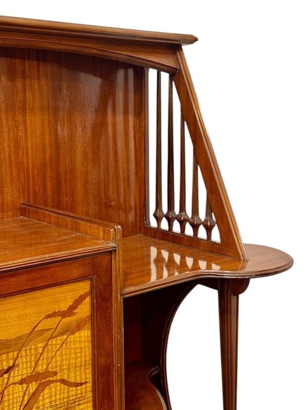 Louis Majorelle Art Nouveau Collector's Cabinet "at The Wheat Fields"-photo-1