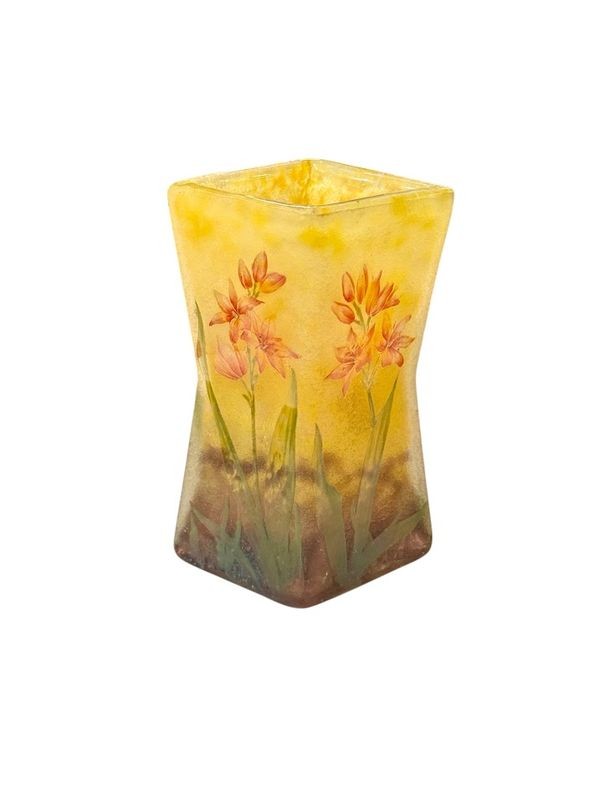 Daum Nancy Art Nouveau Vase "lily Of The Kaffirs"-photo-2