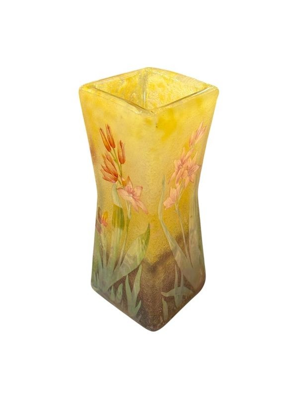 Daum Nancy Art Nouveau Vase "lily Of The Kaffirs"-photo-3