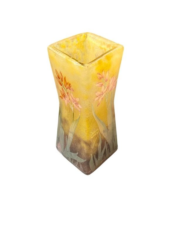 Daum Nancy Art Nouveau Vase "lily Of The Kaffirs"-photo-4