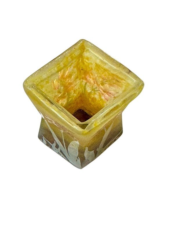 Daum Nancy Art Nouveau Vase "lily Of The Kaffirs"-photo-4