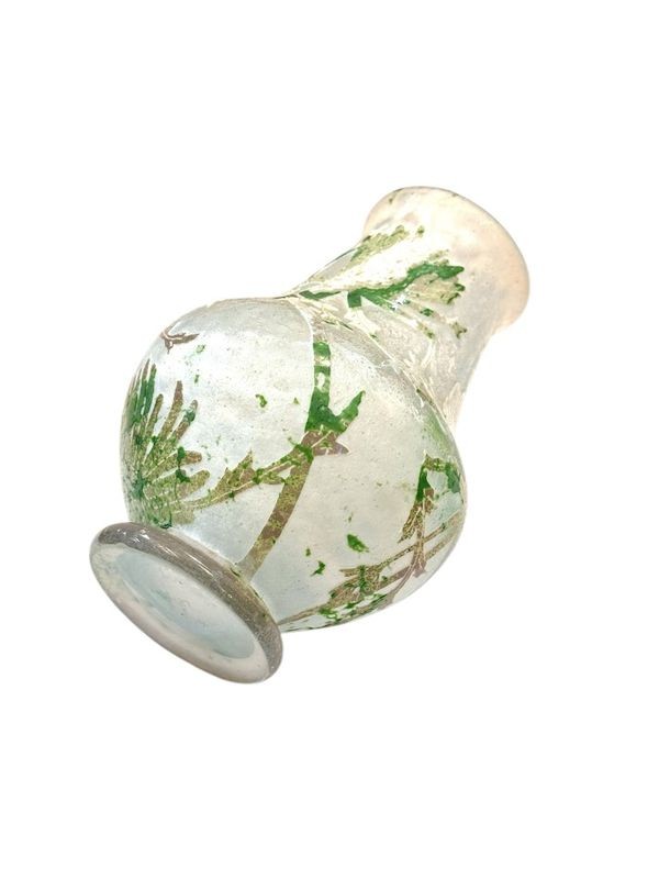 Daum Nancy Art Nouveau Vase "with Thistles"-photo-2