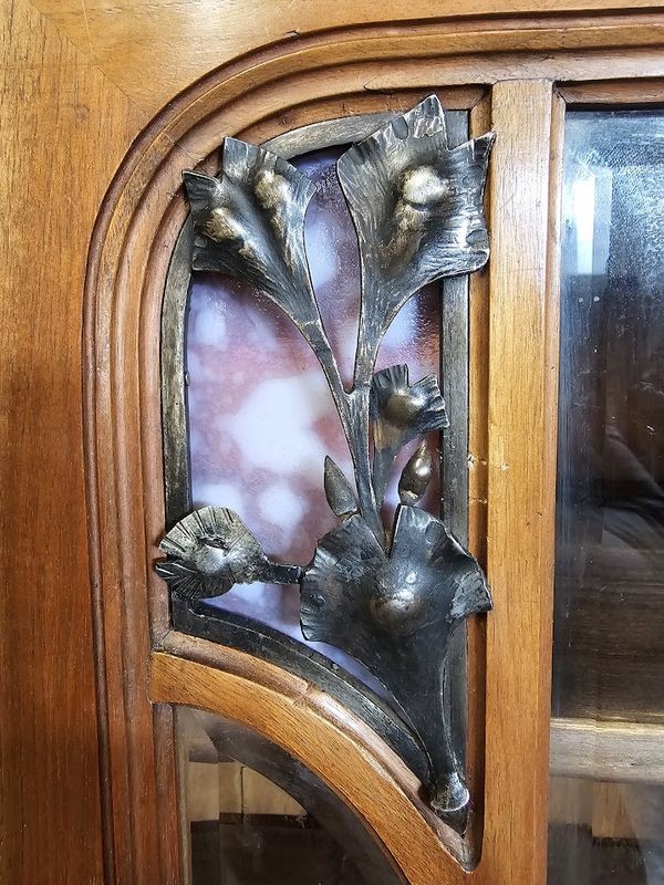 Louis Majorelle Bibliothèque Art Nouveau "Ginkgo Biloba"-photo-1