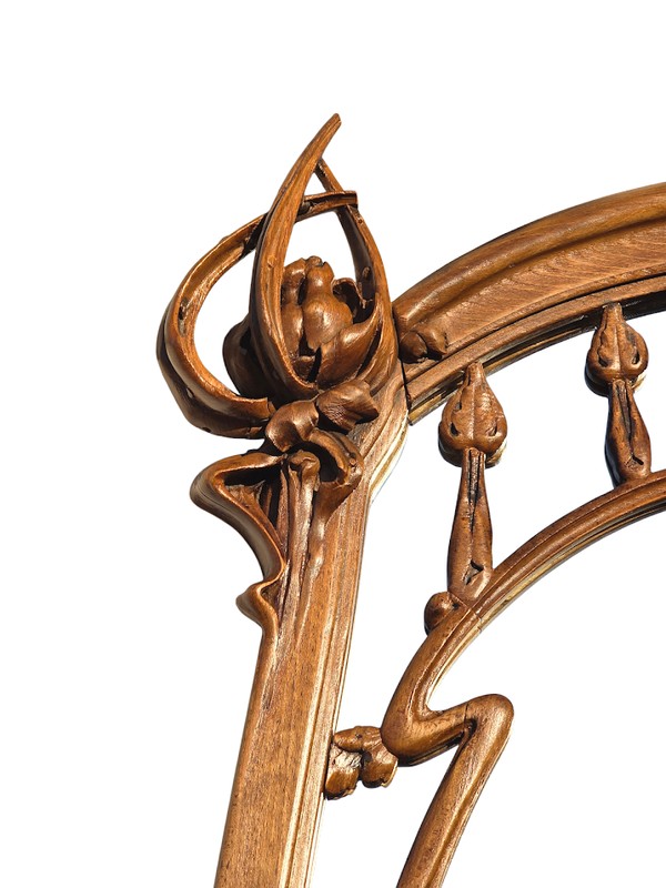 Louis Brouhot Grande Console Art Nouveau "Aux Iris"-photo-8