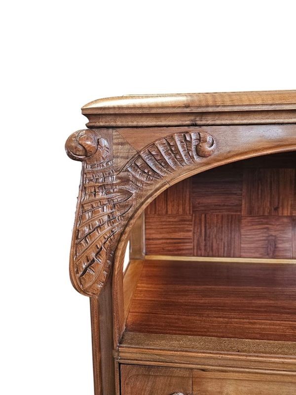 Vitrine Art Nouveau Ecole de Nancy "Fougère Scolopendre"-photo-5