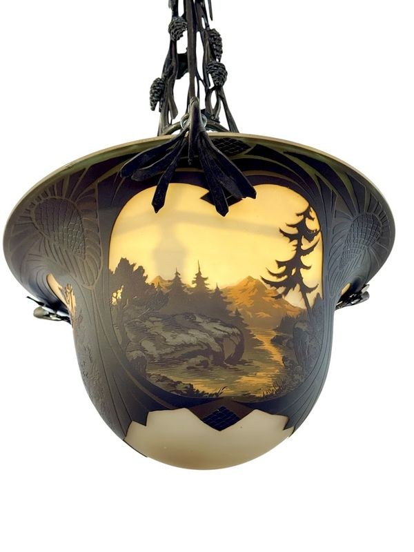 Chandelier Muller Frères Lunéville -photo-2