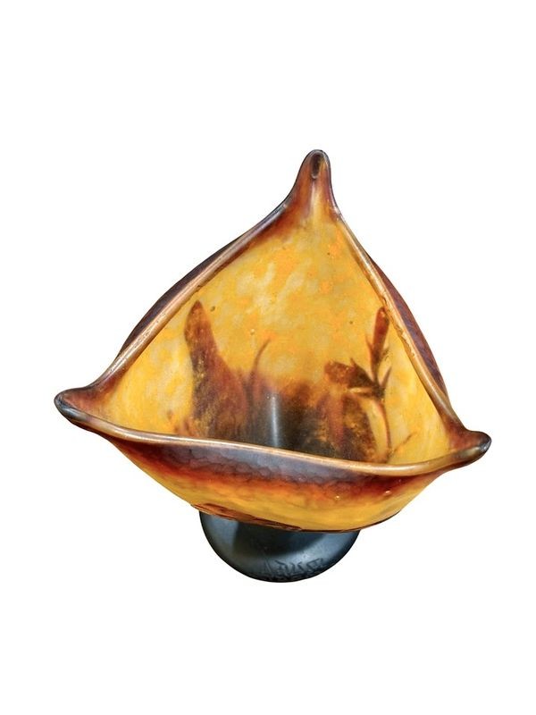 Daum Nancy Vase Art Nouveau "Fleurs de Tabac"-photo-4