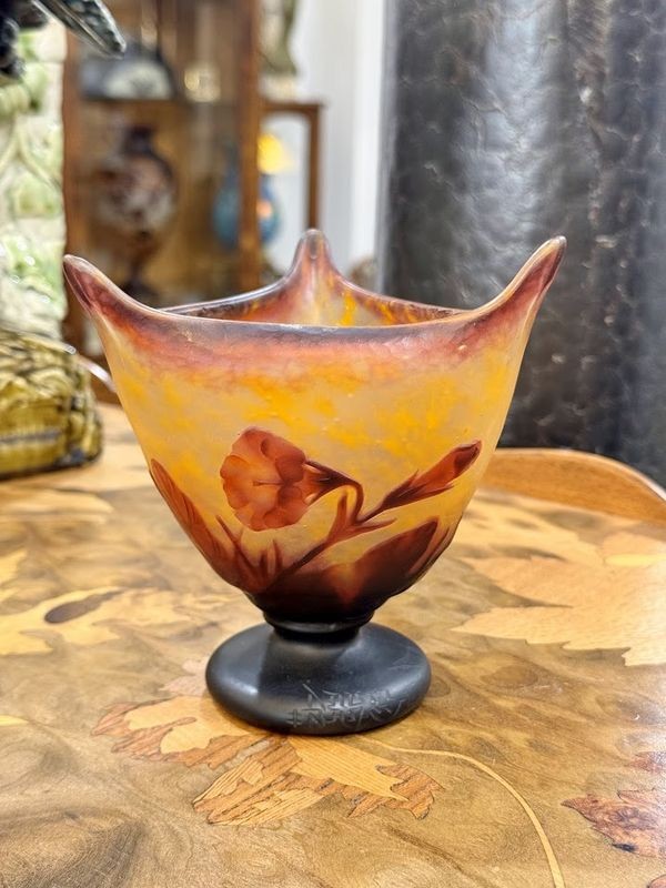 Daum Nancy Vase Art Nouveau "Fleurs de Tabac"-photo-4