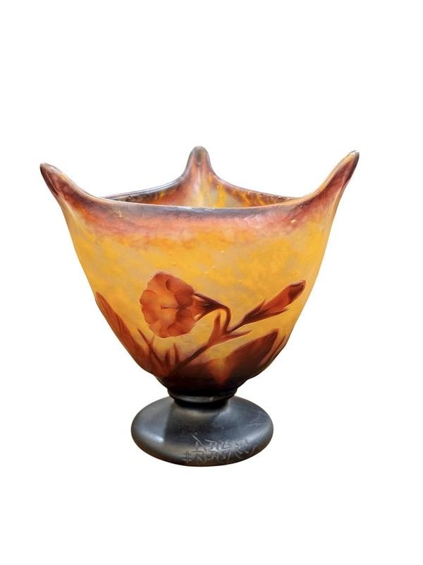 Daum Nancy Vase Art Nouveau "Fleurs de Tabac"