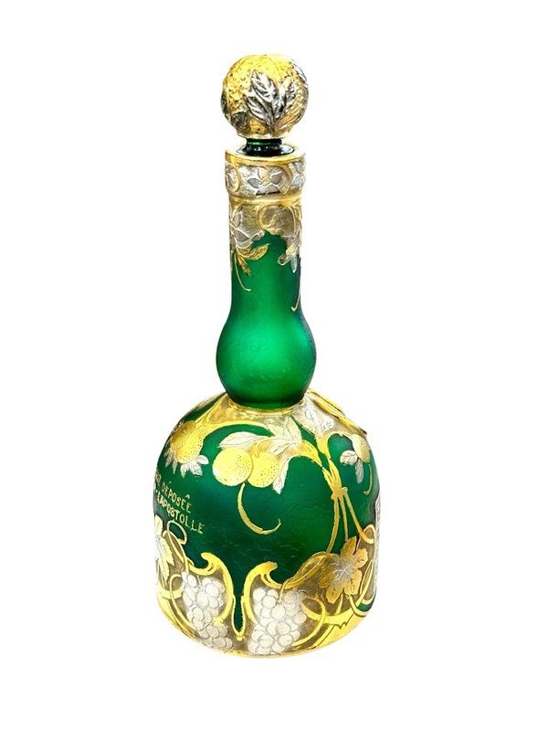 Daum Nancy Flacon Publicitaire Art Nouveau "Grand Marnier"-photo-2