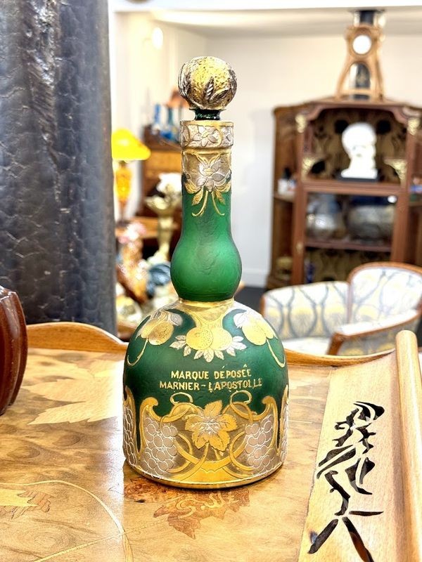 Daum Nancy Flacon Publicitaire Art Nouveau "Grand Marnier"-photo-3