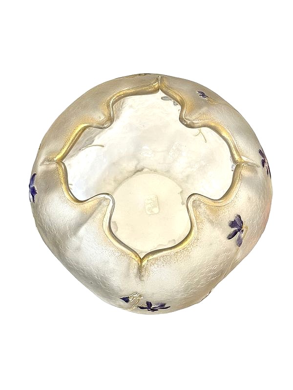 Vase Boule Montjoye "Aux Violettes"-photo-3