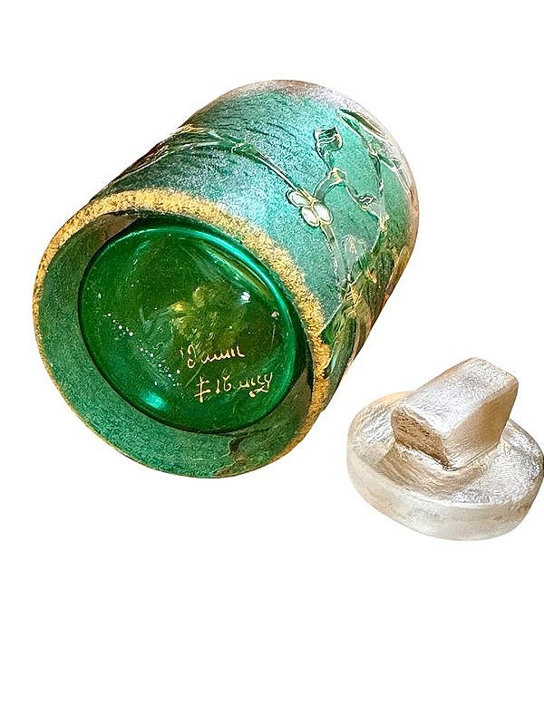 Daum Nancy Flacon Art Nouveau "Au Gui"-photo-1