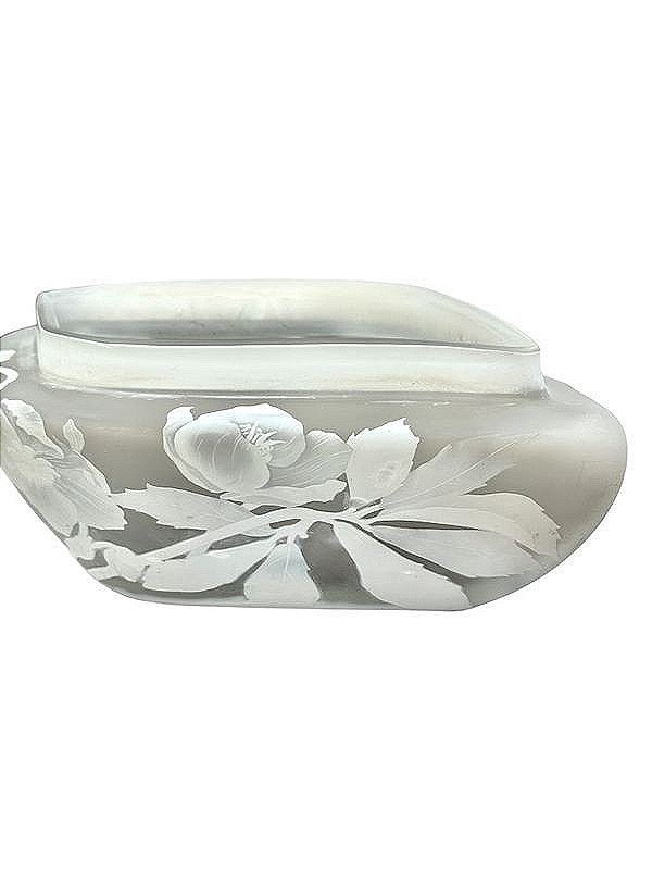 Daum Nancy Jardinière Art Nouveau "Roses De Noel"-photo-3