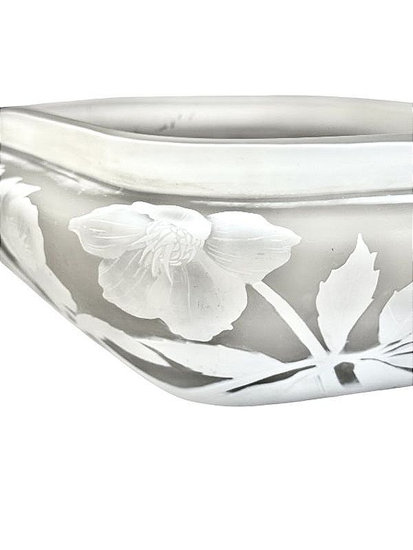Daum Nancy Jardinière Art Nouveau "Roses De Noel"-photo-4