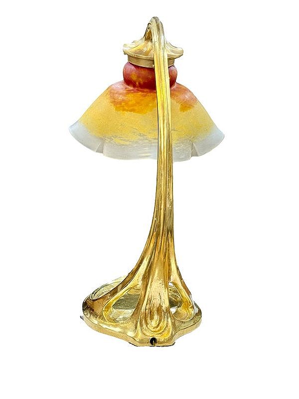 Daum Nancy Importante Lampe De Bureau Art Nouveau-photo-4