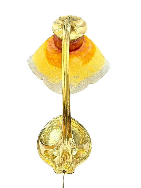 Daum Nancy Importante Lampe De Bureau Art Nouveau-photo-1