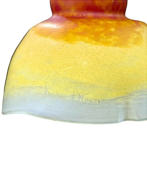 Daum Nancy Importante Lampe De Bureau Art Nouveau-photo-3
