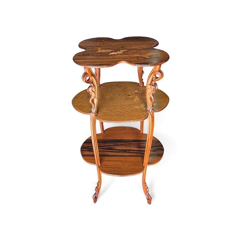 Emile Gallé Sellette Art Nouveau "Chauves-Souris"