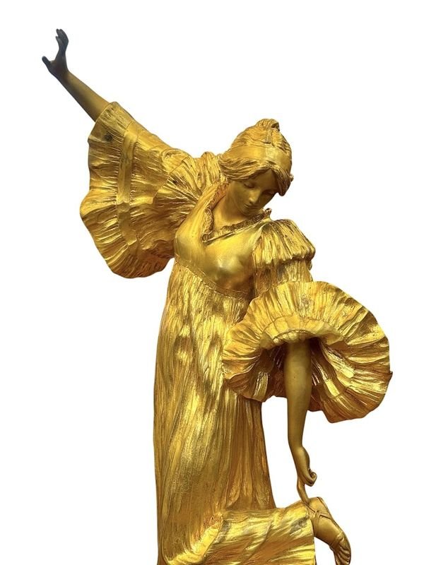 Agathon Léonard Art Nouveau Bronze -photo-2