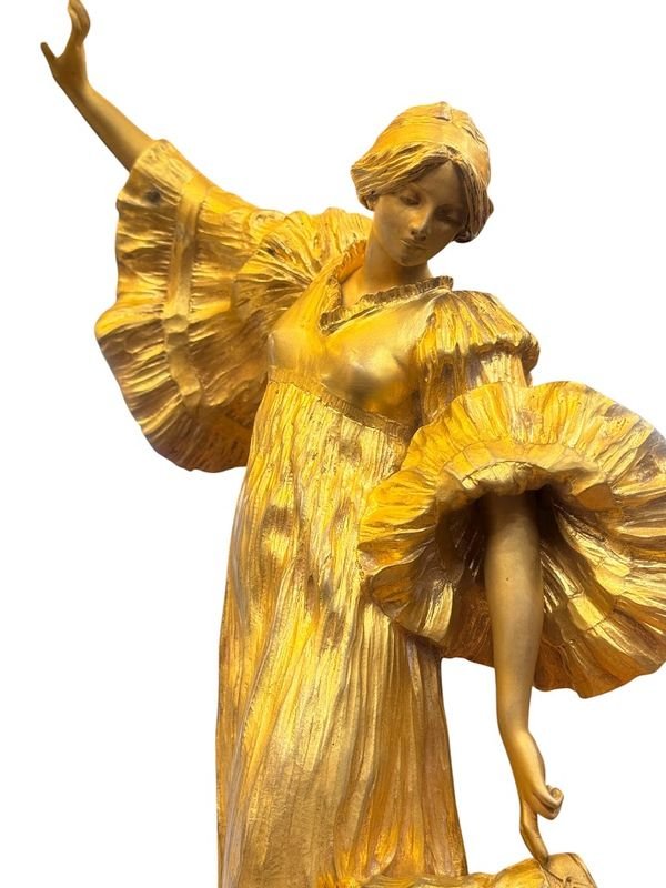 Agathon Léonard Art Nouveau Bronze -photo-7