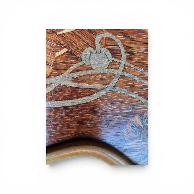 Camille Gauthier Guéridon Art Nouveau "Capucines"-photo-2