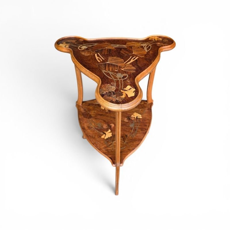 Camille Gauthier Guéridon Art Nouveau "Capucines"-photo-4