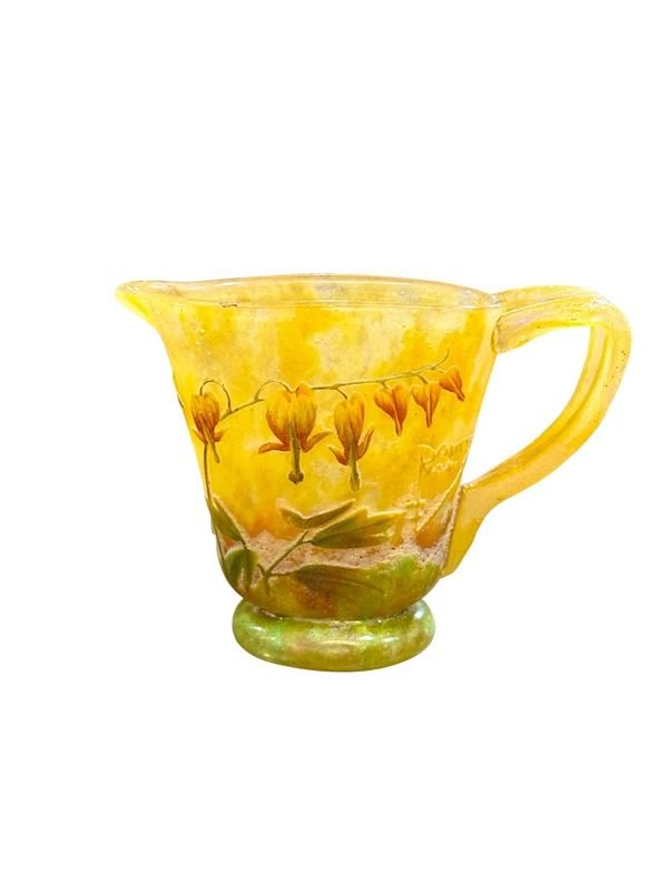 Daum Nancy Art Nouveau Enameled Pitcher -photo-2