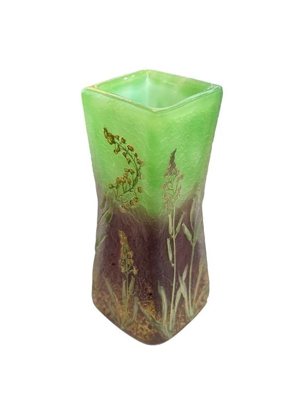 Daum Nancy Art Nouveau Enameled Vase -photo-3