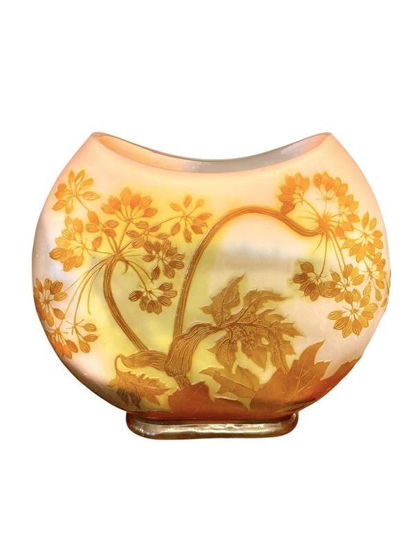 Emile Gallé Art Nouveau Vase "aux Ombelles"