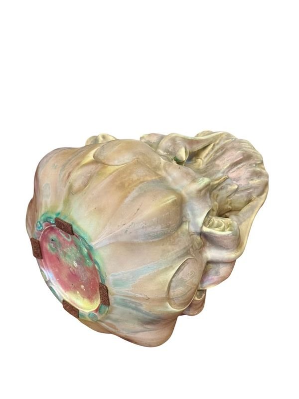 Ernest Bussière Art Nouveau "chardons" Vase-photo-2
