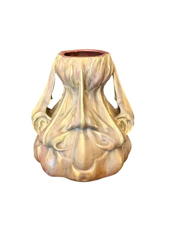 Ernest Bussière Art Nouveau "chardons" Vase