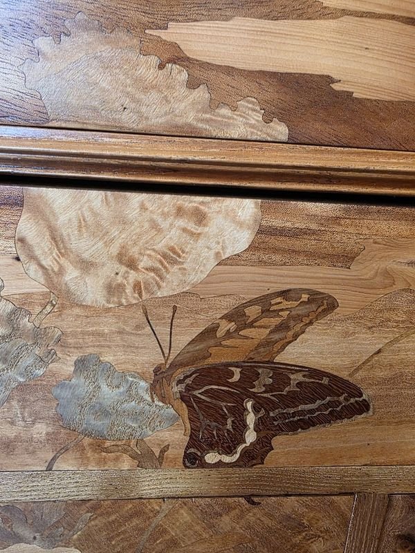 Emile Gallé Commode Art Nouveau "L'orge"-photo-5