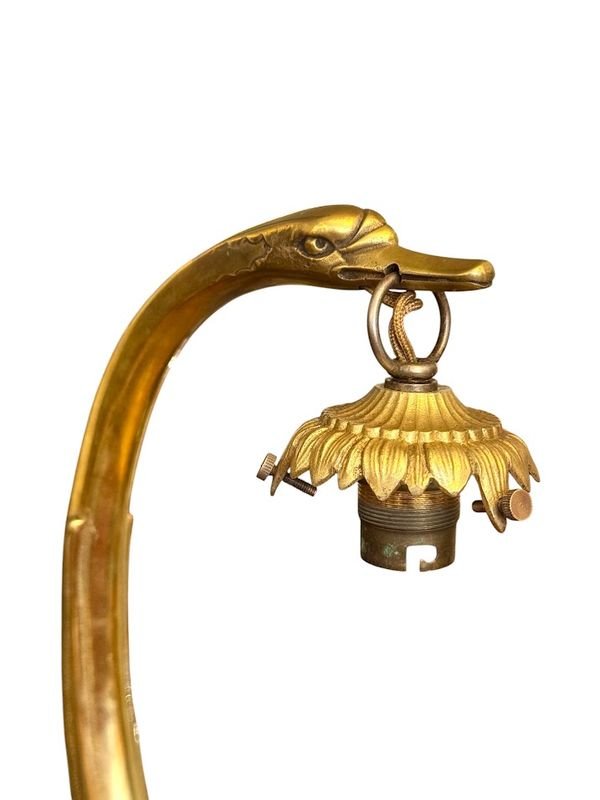 Daum Nancy Art Nouveau "dahlias" Lamp-photo-4