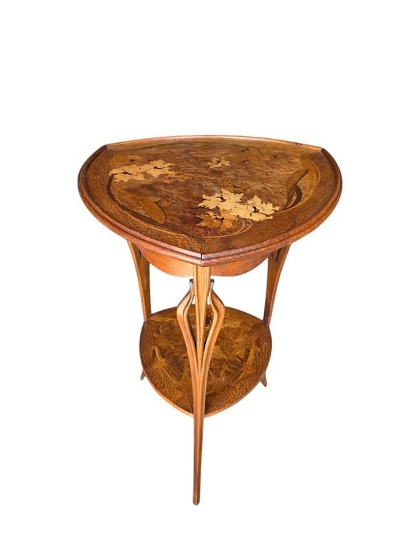 Louis Majorelle Art Nouveau Side Table "orchids"