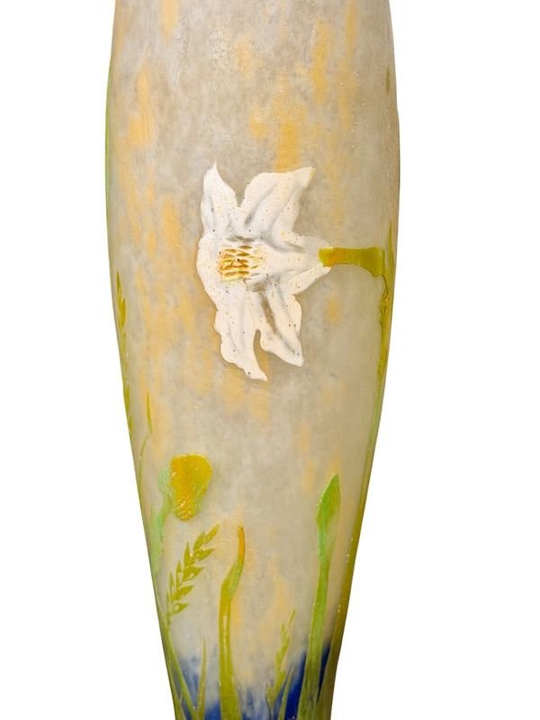 Daum Nancy Vase Art Nouveau "Narcisses"-photo-4