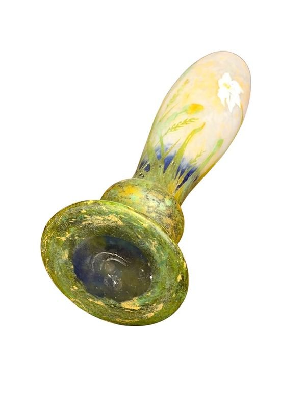 Daum Nancy Vase Art Nouveau "Narcisses"-photo-2