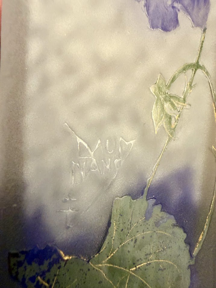 Daum Nancy Vase Art Nouveau "Aux Violettes"-photo-3