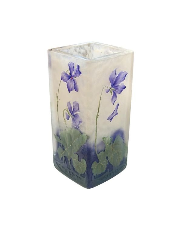 Daum Nancy Vase Art Nouveau "Aux Violettes"