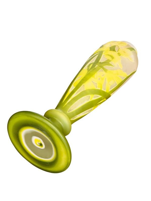 Emile Gallé Vase Art Nouveau "Narcisses"-photo-2