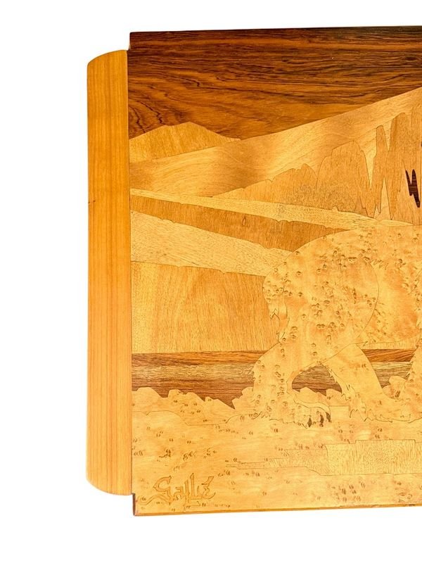 Emile Gallé "polar Animals" Nesting Coffee Tables-photo-2