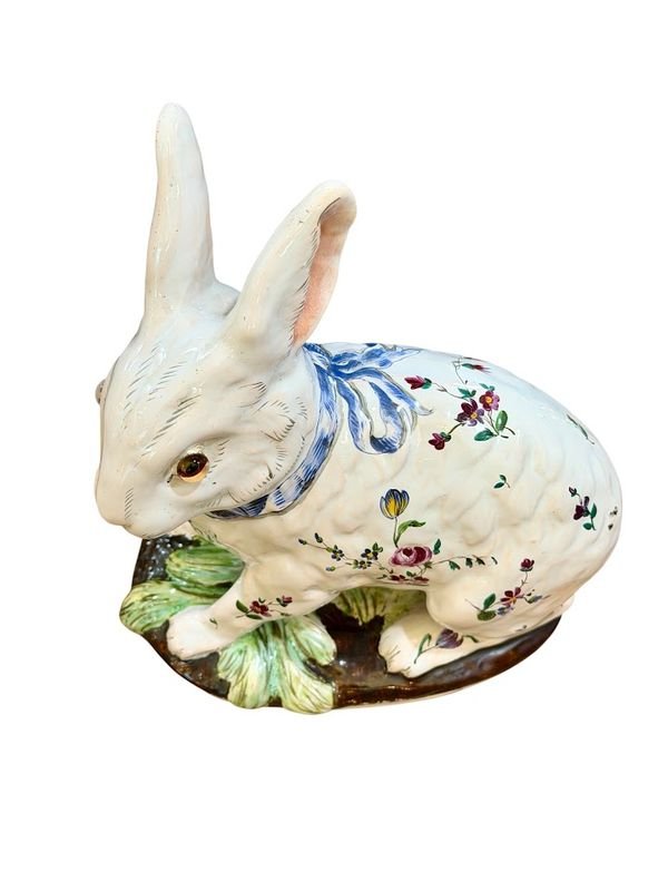 Emile Gallé Lapin Art Nouveau "Porte Bouquet"-photo-3