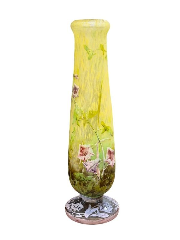 Daum Nancy Vase Art Nouveau " Aux Liserons"-photo-2
