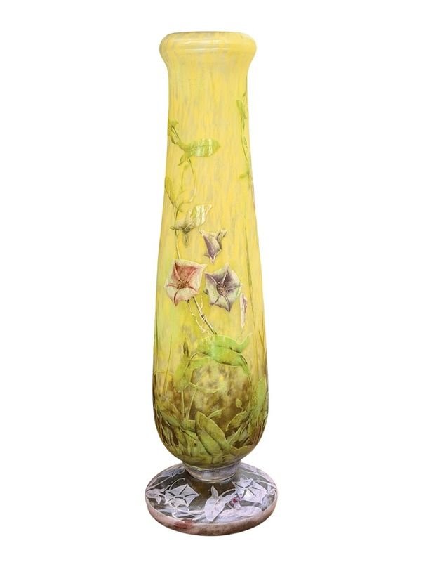 Daum Nancy Vase Art Nouveau " Aux Liserons"-photo-3